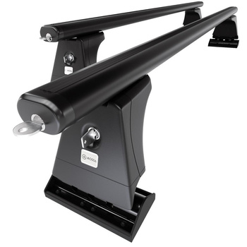 Aluminium-Dachträger für Peugeot 207 (2006-2012) - schwarz Dachträger Dachgepäckträger - Montagepunkte