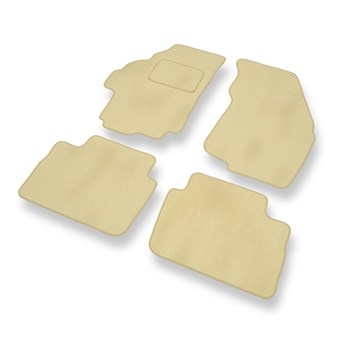 Fußmatten Auto für Suzuki Liana Hatchback, Limousine (2001-2007) - Premium Velours beige Automatten Autoteppiche