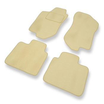 Fußmatten Auto für Alfa Romeo 146 I Hatchback (1994-2001) - Premium Velours beige Automatten Autoteppiche