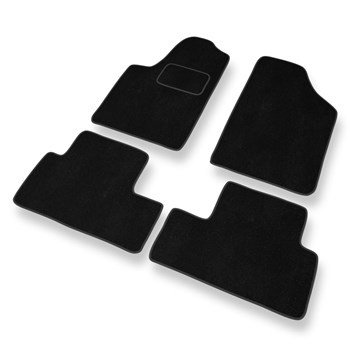 Fußmatten Auto für Citroen Berlingo I Van (1996-2007) - Premium Velours schwarze Automatten Autoteppiche