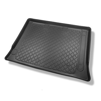 Kofferraumwanne für Mercedes-Benz EQV 300 Van (10.2020-....) - Kofferraummatte rutschfest Schutzmatte - Extra lange Version (Extra Long) (Radstand 3430 mm, Fahrzeuglänge 5370 mm); hinter der dritten Sitzreihe; ohne geteilten Gepäckraum