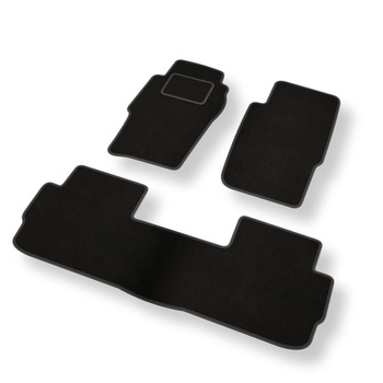 Fußmatten Auto für Nissan Patrol GR SUV (1998-2010) 5 türig - Premium Velours schwarze Automatten Autoteppiche
