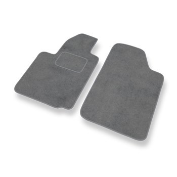 Fußmatten Auto für Citroen C2 Hatchback (2003-2010) - Premium Velours graue Automatten Autoteppiche