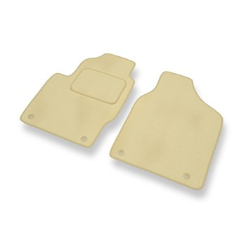 Fußmatten Auto für Seat Alhambra I Van (1996-2000) - Premium Velours beige Automatten Autoteppiche