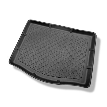 Kofferraumwanne für Ford Focus III Hatchback (03.2011-08.2018) - Kofferraummatte rutschfest Schutzmatte - mit Not-Reserverad oder Reparaturset