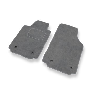Fußmatten Auto für Audi A2 I 8Z Hatchback (1999-2005) - Premium Velours graue Automatten Autoteppiche