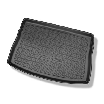 Kofferraumwanne für Volkswagen Golf VII Hatchback (10.2012-12.2019) - Kofferraummatte rutschfest Schutzmatte - erhöhte Ladefläche (mit Not-Reserverad/Reparaturset); mit vollem Reserverad