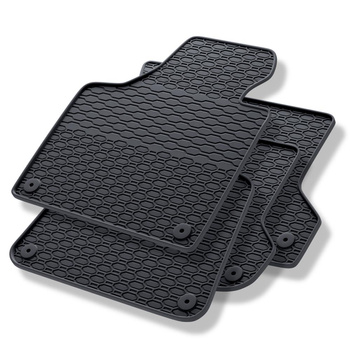 Gummifußmatten Auto für Audi A3 8P Hatchback, Sportback (2003-2012) - Gummimatten Gummi Fußmatten - schwarz - 4 Stk.