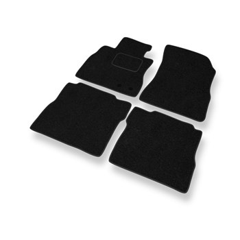 Fußmatten Auto für Nissan Note E12 Hatchback (2013-2016) - schwarze Automatten Autoteppiche