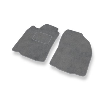 Fußmatten Auto für Mitsubishi Pajero Sport I SUV (1996-2008) - Premium Velours graue Automatten Autoteppiche