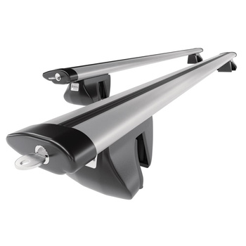 Aluminium-Dachträger für BMW 5er E61 (2004-2009) - silbern Dachträger Dachgepäckträger - Reling