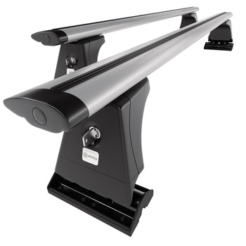 Aluminium-Dachträger für Peugeot 207 (2006-2012) - silbern Dachträger Dachgepäckträger - Montagepunkte