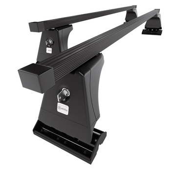 Stahl-Dachträger für Peugeot 407 (2004-2010) - schwarz Dachträger Dachgepäckträger - Montagepunkte