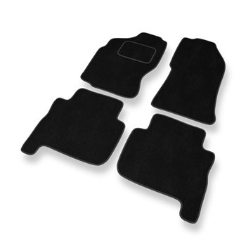 Fußmatten Auto für Ford Maverick I SUV (1993-2000) 3 türig - Premium Velours schwarze Automatten Autoteppiche