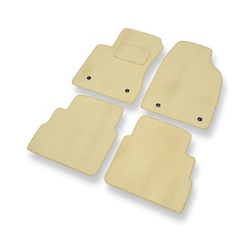 Fußmatten Auto für Opel Signum Hatchback (2003-2008) - Premium Velours beige Automatten Autoteppiche