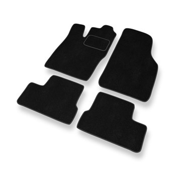 Fußmatten Auto für Opel Astra F Caravan, Hatchback, Cabriolet, Limousine (1991-2002) - Premium Velours schwarze Automatten Autoteppiche