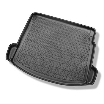 Kofferraumwanne für Renault Megane III Grandtour (06.2009-08.2016) - Kofferraummatte rutschfest Schutzmatte - mit linker und rechter Ausbuchtung; Länge der Wanne: 100 cm
