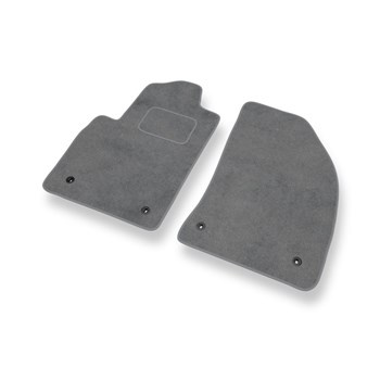 Fußmatten Auto für Mazda 2 I Hatchback (2003-2007) - Premium Velours graue Automatten Autoteppiche