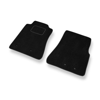 Fußmatten Auto für Ford Mustang V Coupé, Cabriolet (2005-2014) - Premium Velours schwarze Automatten Autoteppiche