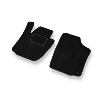 Fußmatten Auto für SEAT Toledo IV Liftback (2012-2018) - Premium Velours schwarze Automatten Autoteppiche