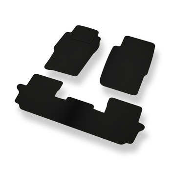 Fußmatten Auto für Nissan Patrol GR SUV (1998-2010) 3 türig - schwarze Automatten Autoteppiche