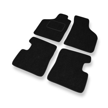 Fußmatten Auto für Renault Twingo I Hatchback (1992-2007) - schwarze Automatten Autoteppiche