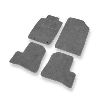 Fußmatten Auto für Peugeot 206 I Hatchback, Cabriolet, Limousine, SW (1998-2012) - Premium Velours graue Automatten Autoteppiche