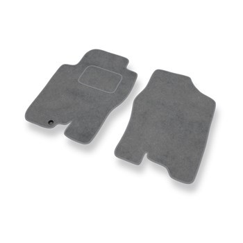 Fußmatten Auto für Nissan Navara D40 Pick-Up (2005-2014) - Premium Velours graue Automatten Autoteppiche