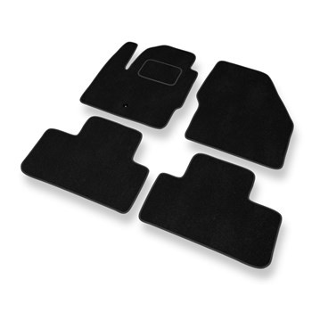Fußmatten Auto für Land Rover Freelander II SUV (2006-2014) - Premium Velours schwarze Automatten Autoteppiche