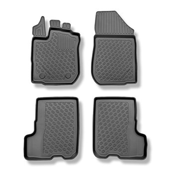 TPE Fußmatten Auto für Dacia Sandero II Stepway Crossover (12.2012-12.2020) - schwarz Automatten Autoteppiche