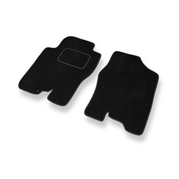 Fußmatten Auto für Nissan Navara D40 Pick-Up (2005-2014) - Premium Velours schwarze Automatten Autoteppiche