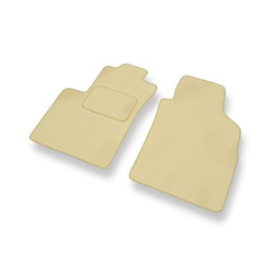 Fußmatten Auto für Ford KA II Hatchback (2008-2016) - Premium Velours beige Automatten Autoteppiche
