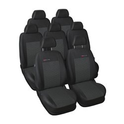 Maßgeschneiderte Sitzbezüge Auto für Nissan Qashqai +2 Crossover (2006-2013) - Autositzbezüge Schonbezüge für Autositze - 7 Sitzer - E1