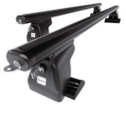 Aluminium-Dachträger für Nissan Primastar (2002-2006) - schwarz Dachträger Dachgepäckträger - Montagepunkte