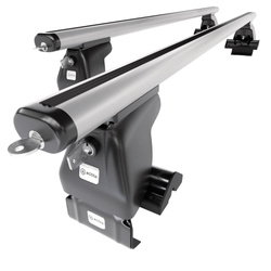 Aluminium-Dachträger für Skoda Citigo-e iV (2012-2023) - silbern Dachträger Dachgepäckträger - ohne Montagelemente