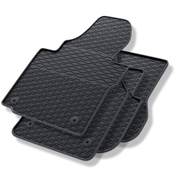Gummifußmatten Auto für Volkswagen Caddy III Cargo (2004-2015) - Gummimatten Gummi Fußmatten - schwarz - 4 Stk.