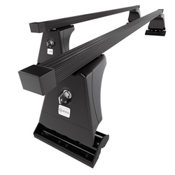 Stahl-Dachträger für Peugeot 407 (2004-2010) - schwarz Dachträger Dachgepäckträger - Montagepunkte