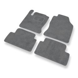 Fußmatten Auto für Ford Focus I Hatchback, Kombi, Limousine (1998-2005) - Premium Velours graue Automatten Autoteppiche