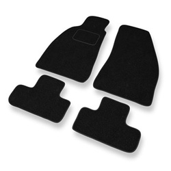 Fußmatten Auto für Alfa Romeo Spider V Cabriolet (1994-2006) - schwarze Automatten Autoteppiche