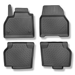 TPE Fußmatten Auto für Renault Kangoo II Van (2008-04.2021) - schwarz Automatten Autoteppiche - 5 oder 7 Sitze; ohne dritte Sitzreihe