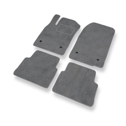 Fußmatten Auto für Opel Vectra C Caravan, Hatchback, Limousine (2002-2008) - Premium Velours graue Automatten Autoteppiche