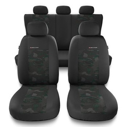 Universal Sitzbezüge Auto für Alfa Romeo 159 (2005-2011) - Autositzbezüge Schonbezüge für Autositze - UNE-GR