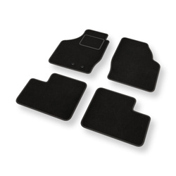 Fußmatten Auto für Suzuki Wagon R+ MPV (2003-2008) - Premium Velours schwarze Automatten Autoteppiche