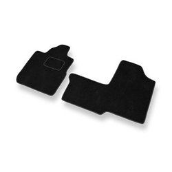 Fußmatten Auto für Fiat Multipla MPV (1998-2010) - Premium Velours schwarze Automatten Autoteppiche