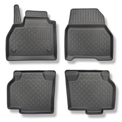 TPE Fußmatten Auto für Renault Kangoo II Van (2008-04.2021) - schwarz Automatten Autoteppiche - 5 oder 7 Sitze; ohne dritte Sitzreihe