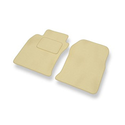 Fußmatten Auto für Toyota Land Cruiser J120 SUV (2002-2009) - Premium Velours beige Automatten Autoteppiche