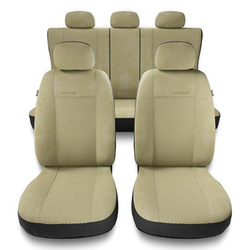 Universal Sitzbezüge Auto für BMW 5er E39, E60, E61, F10, G30, G31 (1995-2024) - Autositzbezüge Schonbezüge für Autositze - PG-3