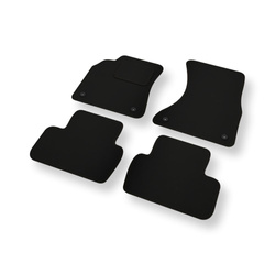 Fußmatten Auto für Seat Exeo Limousine (2008-2013) - schwarze Automatten Autoteppiche