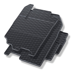 Gummifußmatten Auto für Suzuki Vitara III SUV (2015-....) - Gummimatten Gummi Fußmatten - schwarz - 4 Stk.