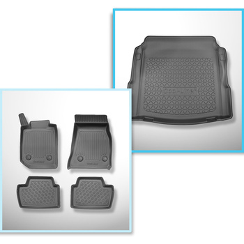 Set Kofferraumschale und angepasste Autoteppiche TPE für: BMW 2er G42, G87 Coupé (01.2022-....)